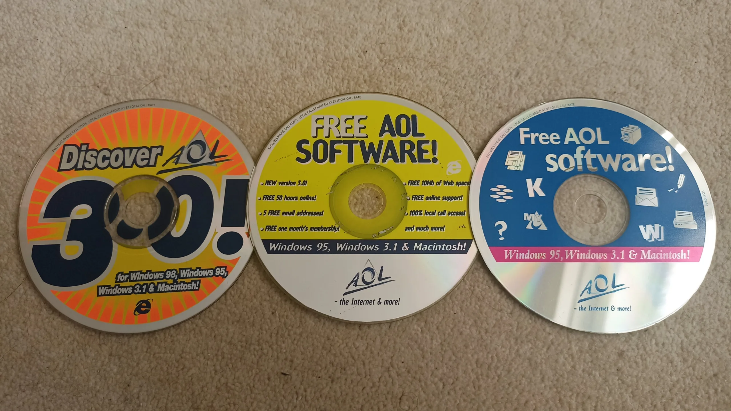 1990s AOL CDs